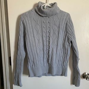 Light Gray Jeanne Pierre Turtleneck - XL